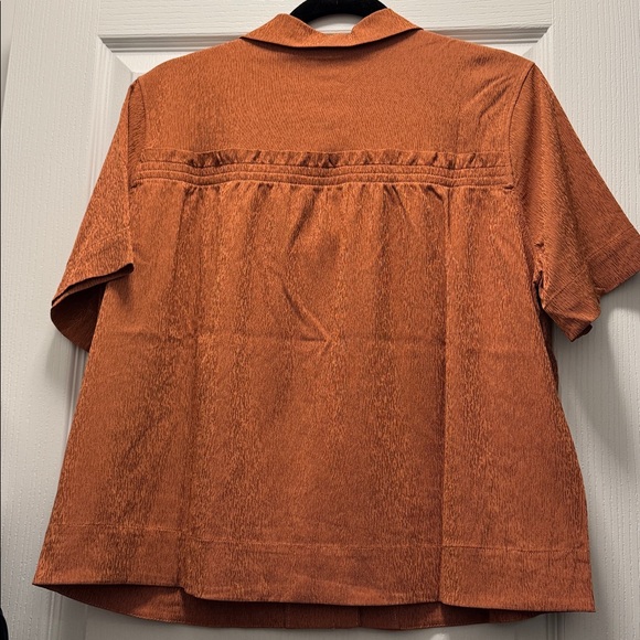 XS, S, M - ATHLETA - Echo Top Quick Drying Orange Rust NEW $99 msrp - Picture 2 of 6